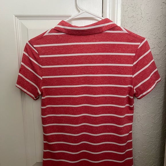 Nike polo, size XSmall, red with white stripes, EUC - no flaws! - Picture 2 of 3